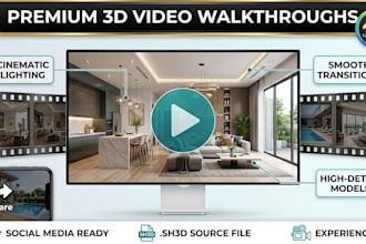 create a 3d virtual video walkthrough of your home design