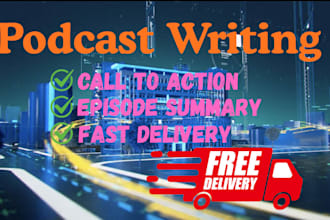 write your engaging and SEO optimized podcast show notes in 24 hours