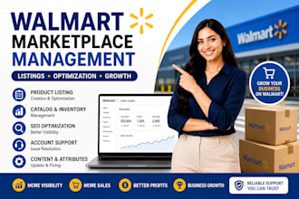 manage walmart marketplace listings optimization and account management