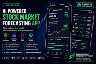 develop ai financial stock market app forex predictive analysis stock app