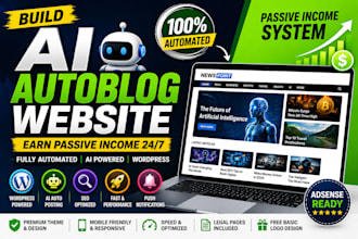 create an automated autoblog website with SEO and adsense friendly design