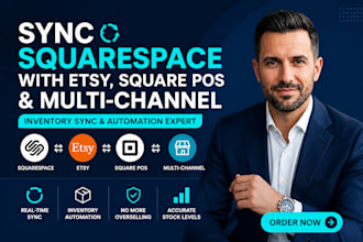 sync squarespace with etsy, square pos squarespace sync and multi channel setup