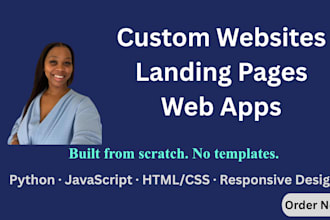 build custom websites, landing pages, web apps, software dev