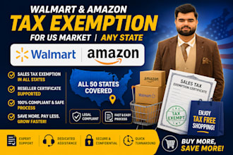 help you get amazon and walmart tax exemption