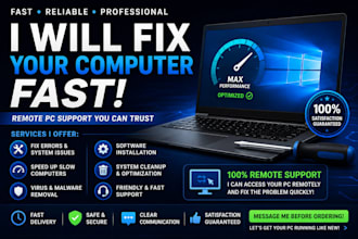 fix, troubleshoot, and optimize your computer remotely