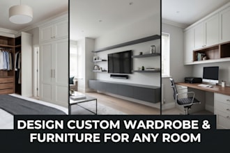 design custom wardrobe cabinet and furniture for any room