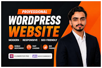 design a modren  wordpress website for your business