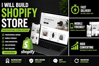 build a modern shopify dropshipping store