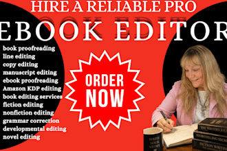 professionally proofread and line edit your book for amazon KDP