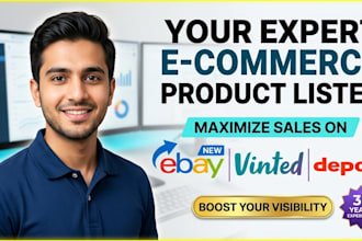 be your expert ebay lister, vinted and depop product listing with SEO