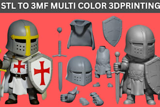 convert stl to 3mf add color split parts mesh cleanup for bambu lab ams