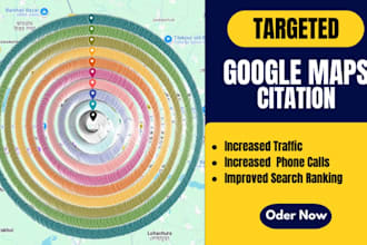 create 25000 google maps citations for the gmb ranking and local