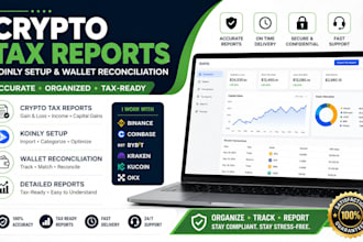 create crypto tax reports, koinly setup and wallet reconciliation