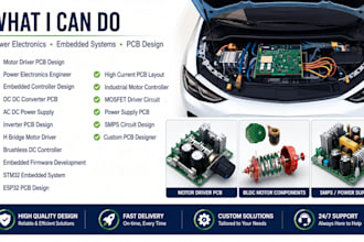 design motor driver pcb power electronic and embedded controller