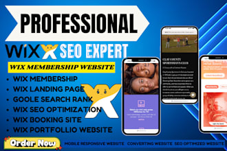 create design redesign wix membership website wix developer wix booking site