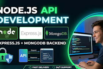 build node js express rest API and backend