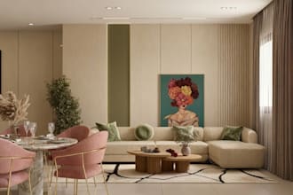 design and render your living room interior