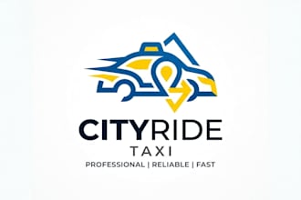 design a modern and professional taxi brand logo for your business