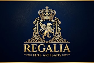 design an elegant and premium regal logo for your brand