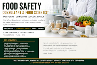 create haccp plans and food safety documents