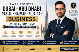 register dubai abu dhabi ras al khaimah fujairah business with setup help