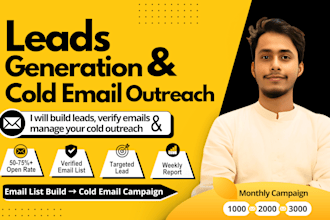 manage lead generation and cold email outreach campaign