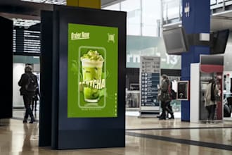 do eyecatching food poster design and canva flyer design