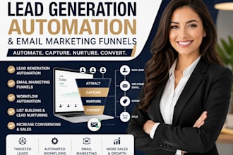 create lead generation automation , email marketing funnels
