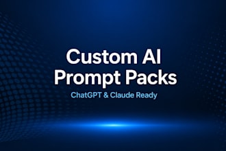 create a custom ai prompt pack for your business or niche