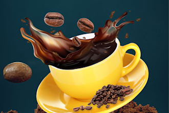 design modern coffee shop social media posts