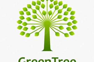 design unique tree service logo for you