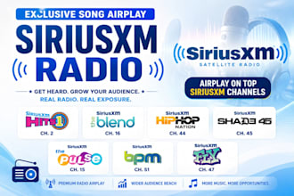 offer exclusive song airplay and promote on siriusxm radio