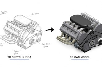 convert sketched or ideas into 3d cad models for prototyping