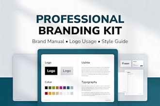 design professional branding kit brand manual logo usage style guide