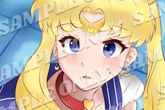 draw custom anime art and digital character illustrations