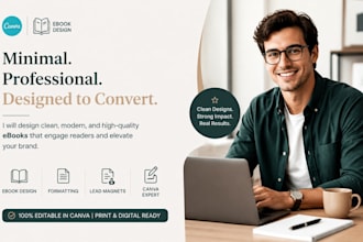 design minimal, professional ebooks on canva