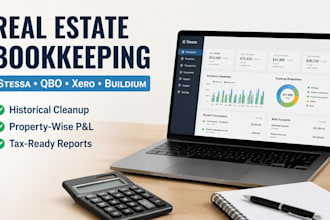 do real estate bookkeeping cleanup and reporting in stessa qbo xero buildium