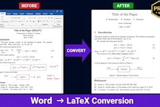 convert your word document to professional latex with perfect formatting