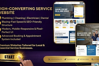 design a high converting wordpress website for plumbing, cleaning, or a doctor