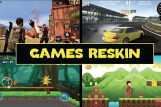 reskin and modify your unity 2d or 3d game template