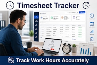 build a timesheet tracker with payroll and working hours in excel spreadsheet