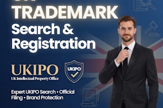 do UK trademark search and registration, ukipo for your brand