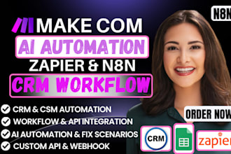 fix make com automation made com scenerio n8n ai agent zapier and ai automation