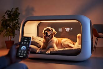 design smart pet cage and modern pet furniture product design foldable pet cage