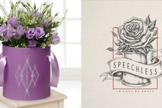 create boho botanical whimsical and floral logo design