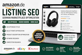 create and optimize amazon german product listings