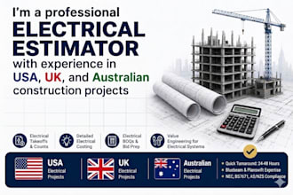 prepare electrical material takeoff and cost estimate