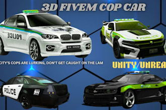 design stylized low poly 3d car model, car wrap, game ready gtav fivem car model