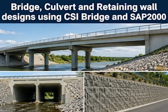 design bridges, culverts and retaining walls using csi bridge and sap2000
