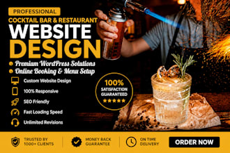 do professional cocktail bar website design